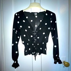 Polkadotted blouse